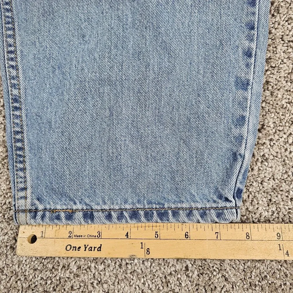 Levis 560 Jeans Mens 33x29 Light Wash Loose Tapered Relaxed Grunge Distressed